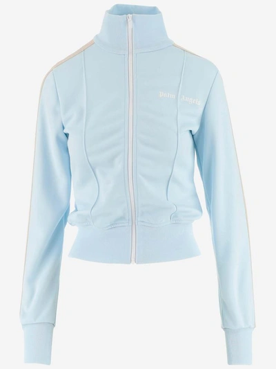 Shop Palm Angels Jackets In Blu