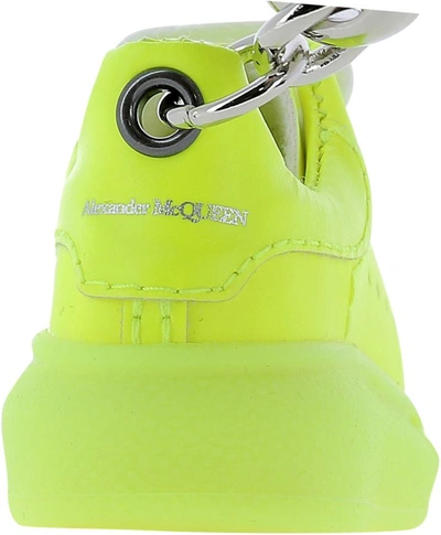 Shop Alexander Mcqueen "oversize Sneaker" Keychain In Yellow