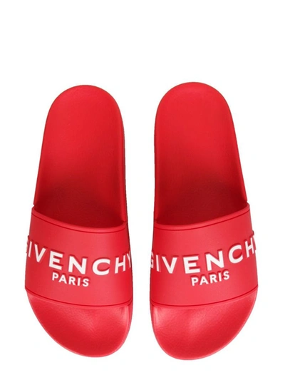 Shop Givenchy Women's Red Rubber Sandals