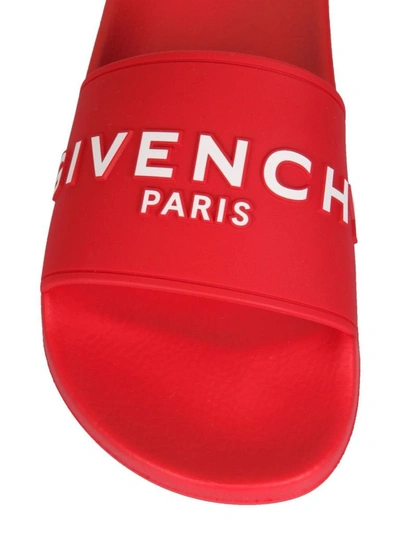 Shop Givenchy Women's Red Rubber Sandals