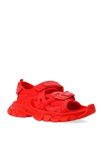 Shop Balenciaga Women's Red Leather Sandals