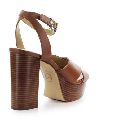 Shop Michael Kors Women's Brown Leather Sandals