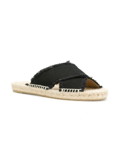 Shop Castaã±er Castaner Women's Black Fabric Sandals