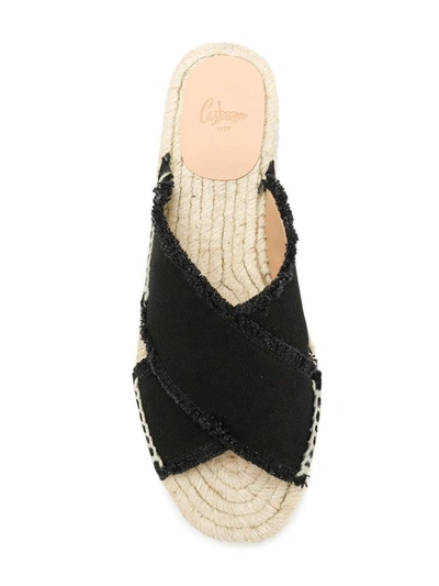 Shop Castaã±er Castaner Women's Black Fabric Sandals