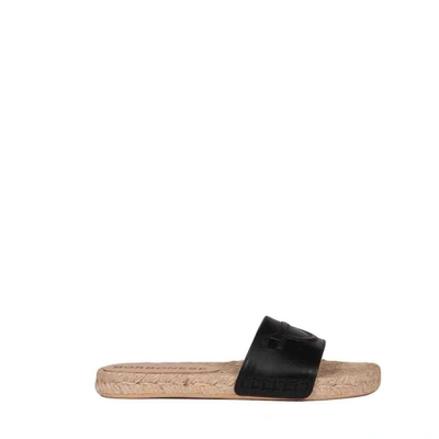 Shop Borbonese Women's Black Fabric Sandals