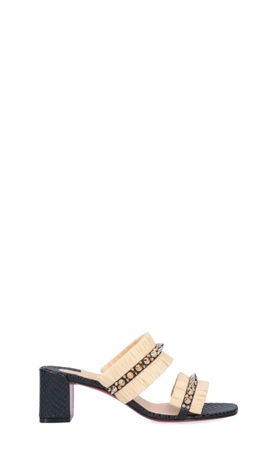 Shop Christian Louboutin Women's Beige Other Materials Sandals