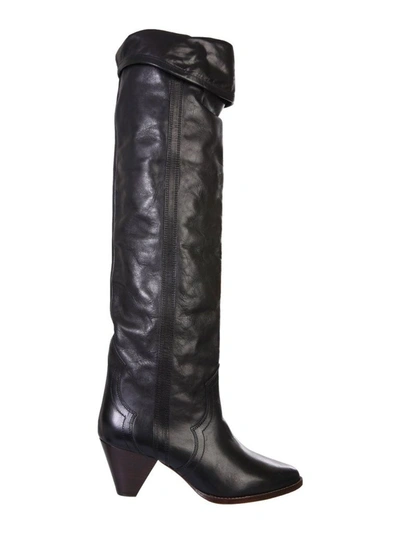 Shop Isabel Marant Women's Black Leather Boots