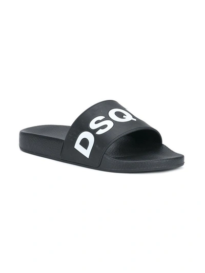 Shop Dsquared2 Women's Black Rubber Sandals