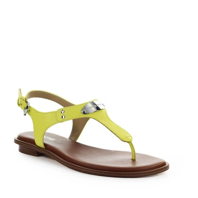 Shop Michael Kors Women's Green Leather Sandals