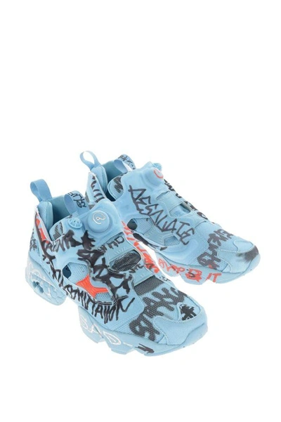 Shop Vetements Women's Light Blue Polyester Sneakers