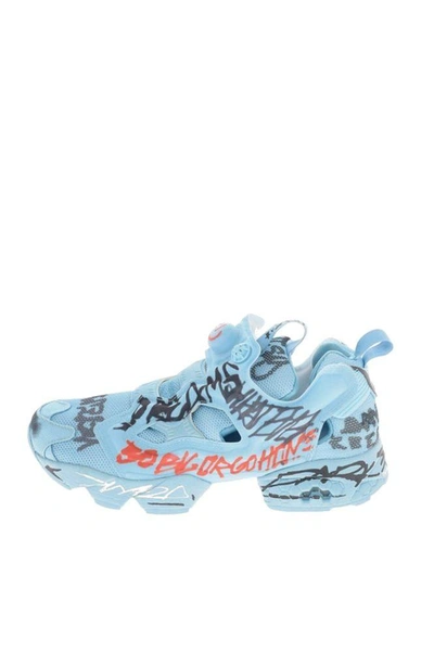 Shop Vetements Women's Light Blue Polyester Sneakers