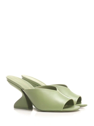 Shop Ferragamo Salvatore  Women's Green Other Materials Sandals