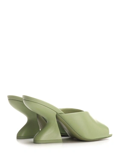 Shop Ferragamo Salvatore  Women's Green Other Materials Sandals