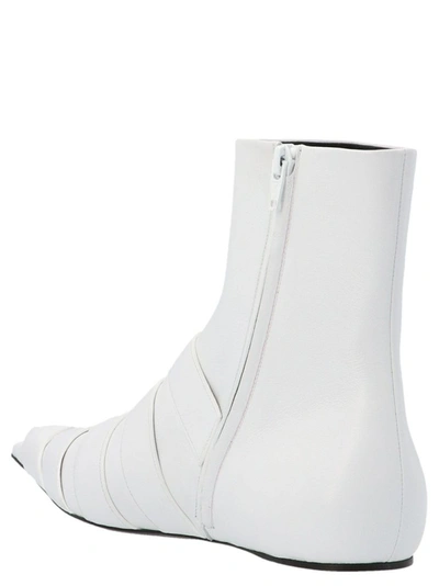 Shop Balenciaga Women's White Other Materials Ankle Boots