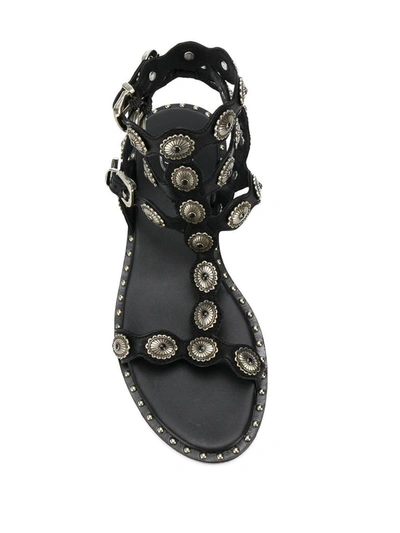 Shop Ash Women's Black Leather Sandals