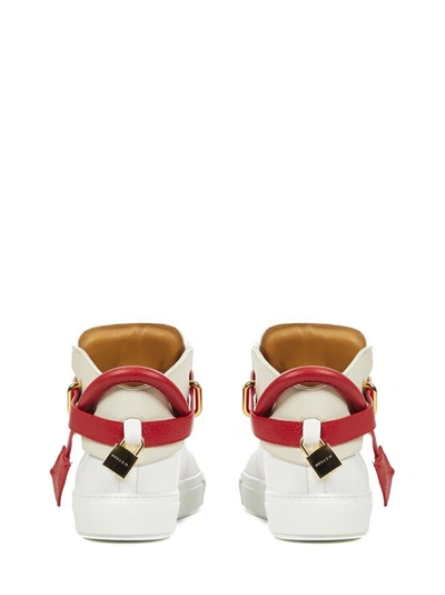Shop Buscemi Sneakers In White Red