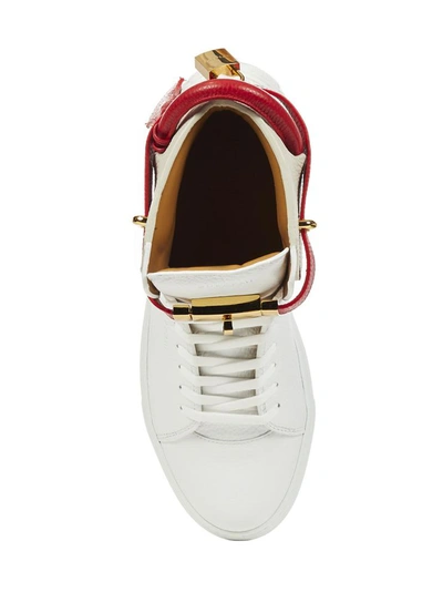 Shop Buscemi Sneakers In White Red