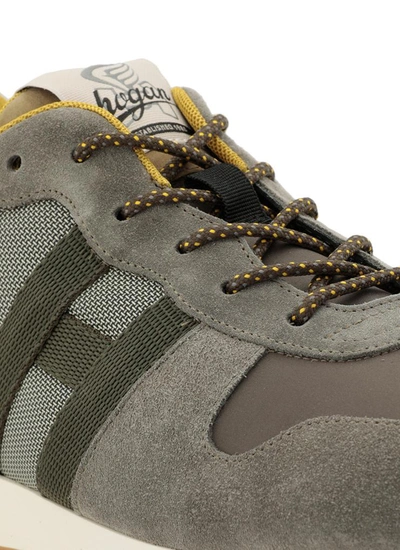 Shop Hogan Sneakers In Fieno+lime+nero+militare