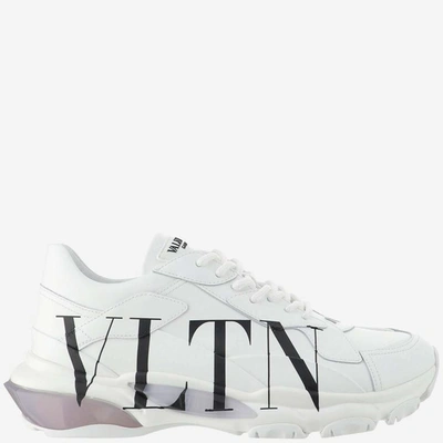 Shop Valentino Sneakers In Bianco/nero/bianco