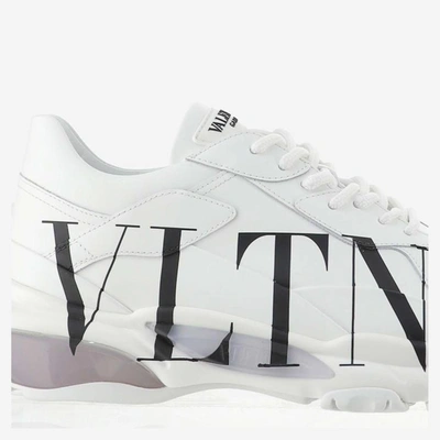 Shop Valentino Sneakers In Bianco/nero/bianco