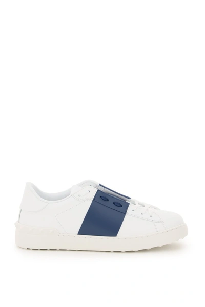 Shop Valentino Garavani Open Sneakers In Blue Polvere