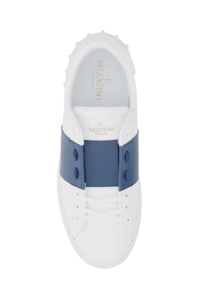 Shop Valentino Garavani Open Sneakers In Blue Polvere