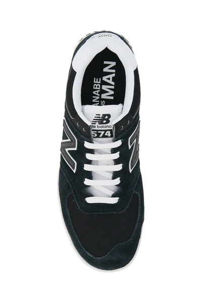 Shop Junya Watanabe X New Balance 574 Sneakers In Black