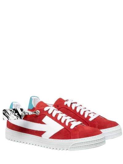 Shop Off-white Arrow Sneakers Red
