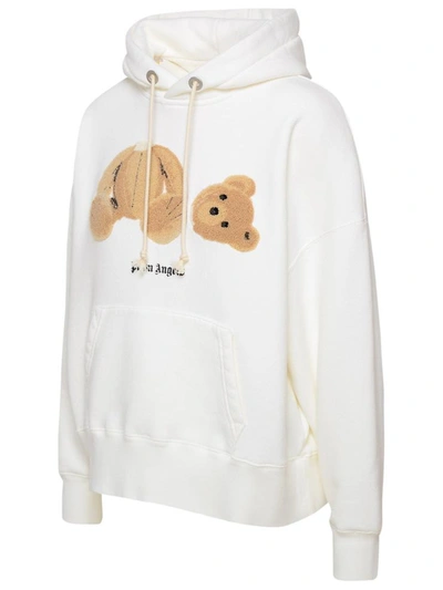 Shop Palm Angels White Bear Sweatshirt