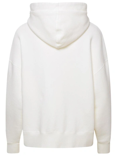 Shop Palm Angels White Bear Sweatshirt