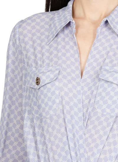 Shop Elisabetta Franchi Shirts In Lavanda/burro