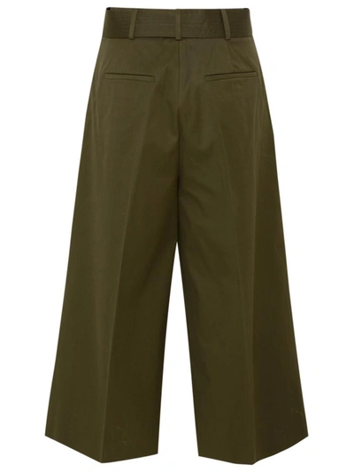 Shop Max Mara Green Ghisa Pants In Brown
