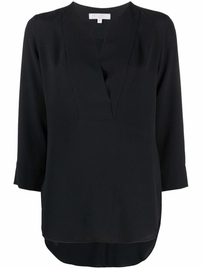 Shop Antonelli Allegra Black Shirt In Silk Blend