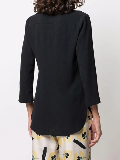 Shop Antonelli Allegra Black Shirt In Silk Blend