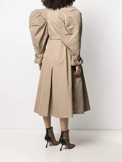 Shop Alexander Mcqueen Coats Beige