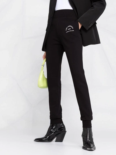 Shop Karl Lagerfeld Trousers Black