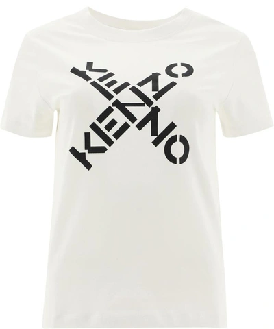 Shop Kenzo "big X" T-shirt In White