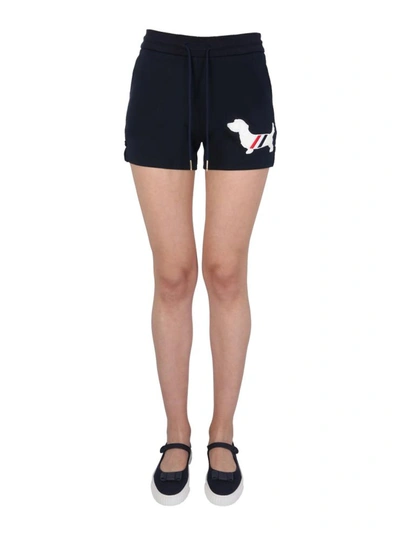 Shop Thom Browne Hector Shorts In Blue
