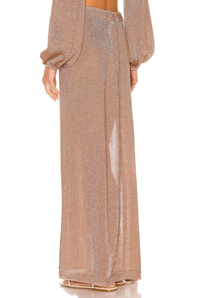 Lovers & Friends Nayelli Wrap Skirt In Gold