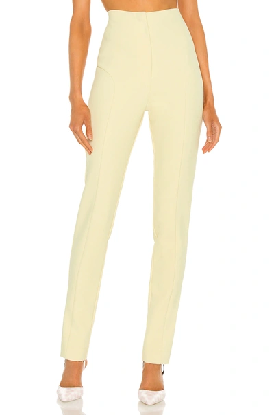 Shop Paris Georgia Stovepipe Tight Trousers In Post It Yellow