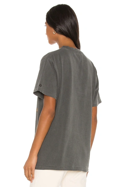 Shop Anine Bing Lili Gun Powder Motorcycle Tee In Charcoal