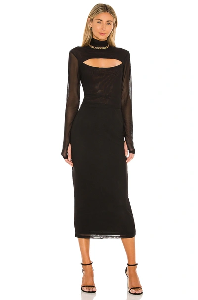 Shop Afrm Cade Skirt In Noir