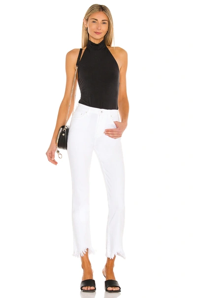 Shop Jonathan Simkhai Standard River High Rise Straight Jean In Distressed White