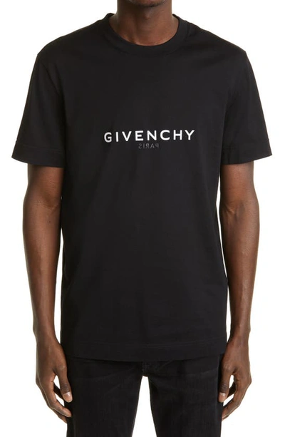 Shop Givenchy Slim Fit Logo T-shirt In Black