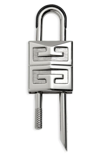 Shop Givenchy 4g Padlock In Silvery