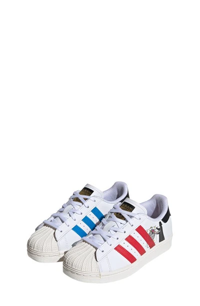 Shop Adidas Originals X Star Wars Superstar Sneaker In White/ Scarlet