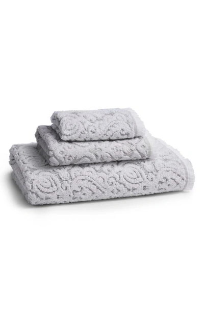 Shop Kassatex Dalia Bath Towel In Grey