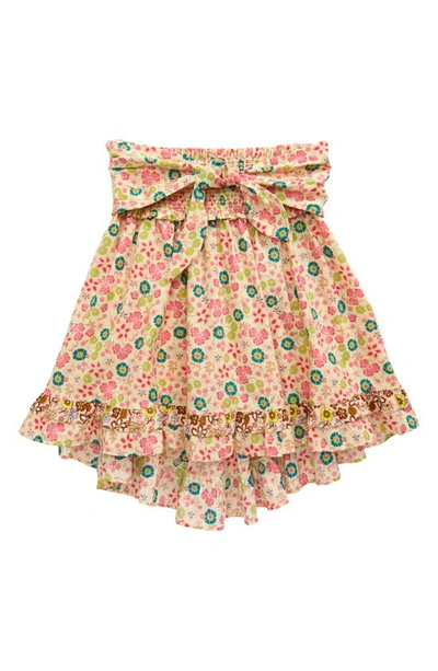 Shop Scotch R'belle Kids' Floral High-low Skirt In 0222 F Multi