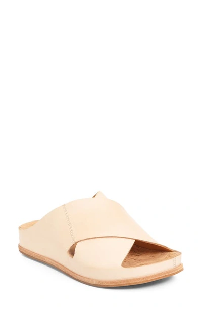 Shop Kork-easer Tutsi Slide Sandal In Natural Leather