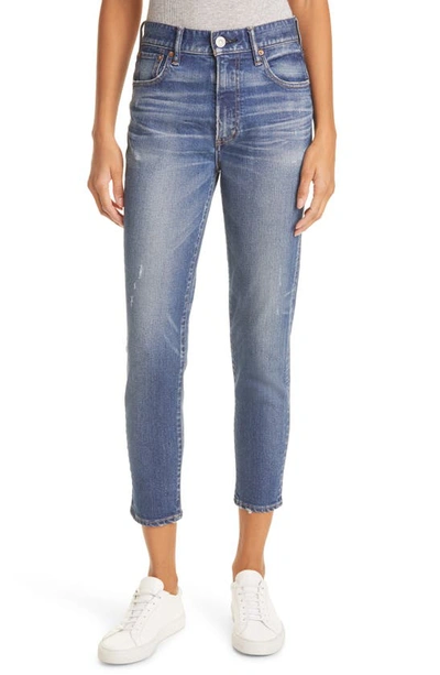 Shop Moussy Vintage High Waist Tamworth Ankle Skinny Jeans In Blue